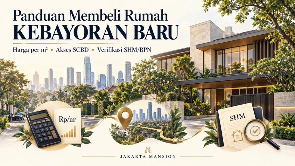 Rumah dijual di Kebayoran Baru Jakarta Selatan